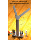 Yikang LED table lamp with clock, thermometer, fan and light color adjustment