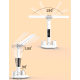 Yikang LED table lamp with clock, thermometer, fan and light color adjustment