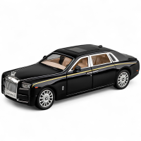 Модель автомобіля Rolls-Royce Phantom 1:24 з підсвіткою та функціональними деталями на п'єдесталі
