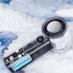 Вентилятор ручний з акумулятором та дисплеєм в прозорому корпусі OG High-Speed Cooling Fan X05 (з охолодженням) Чорний
