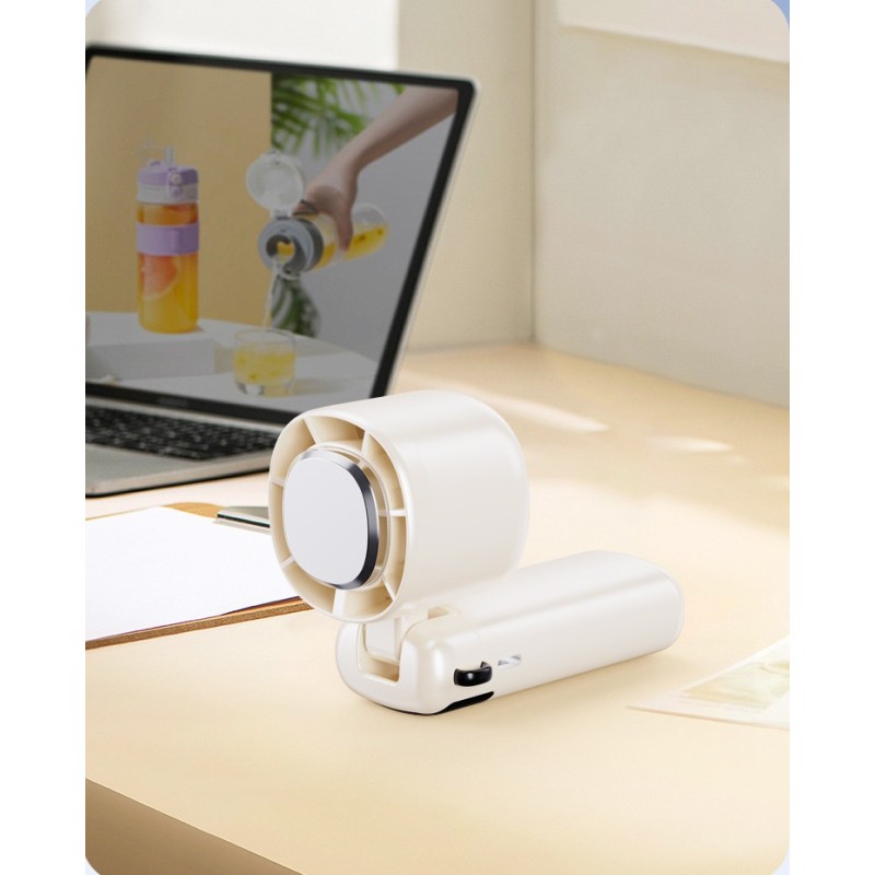 Вентилятор ручний з акумулятором та дисплеєм OG Strong wind High-Speed Fan S27 (з охолодженням) Темно-сірий