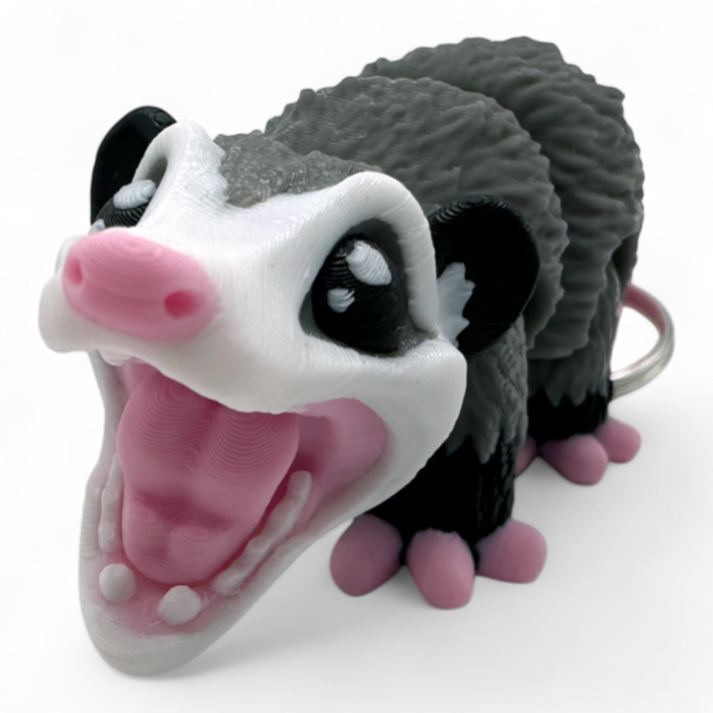 Opossum Keychain Toy Opossym [FDM Printing]