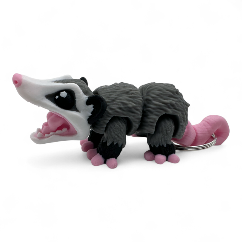 Opossum Keychain Toy Opossym [FDM Printing]