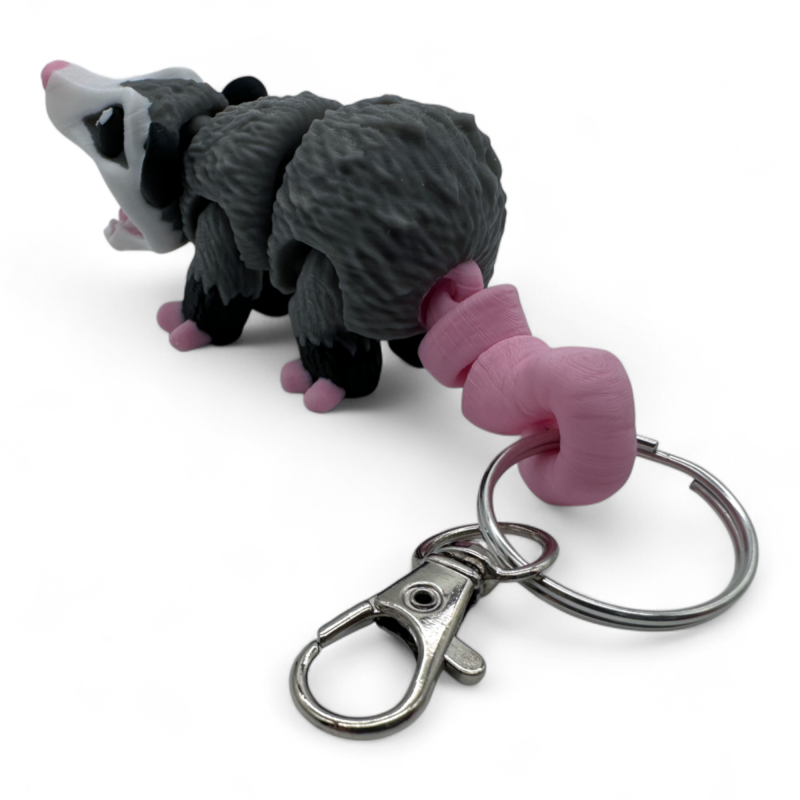 Opossum Keychain Toy Opossym [FDM Printing]