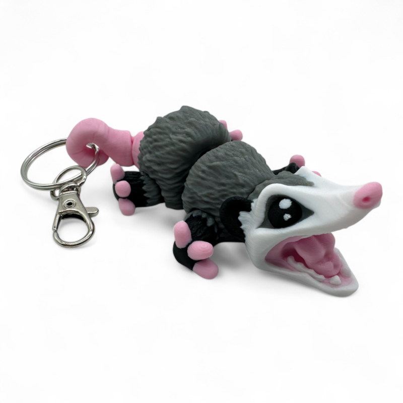 Opossum Keychain Toy Opossym [FDM Printing]