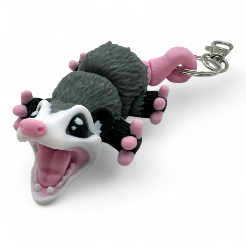 Opossum Keychain Toy Opossym [FDM Printing]
