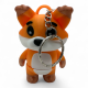 Keychain toy Fox 3D printing, PLA, stylish accessory for keys