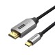 Vention USB-C to HDMI cable 1.5 m, 4K@60Hz, HDCP 2.2 (CRBBG)