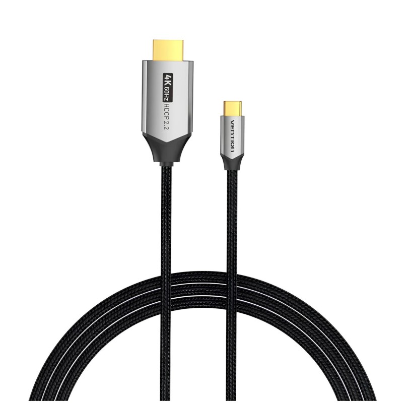 Vention USB-C to HDMI cable 1.5 m, 4K@60Hz, HDCP 2.2 (CRBBG)