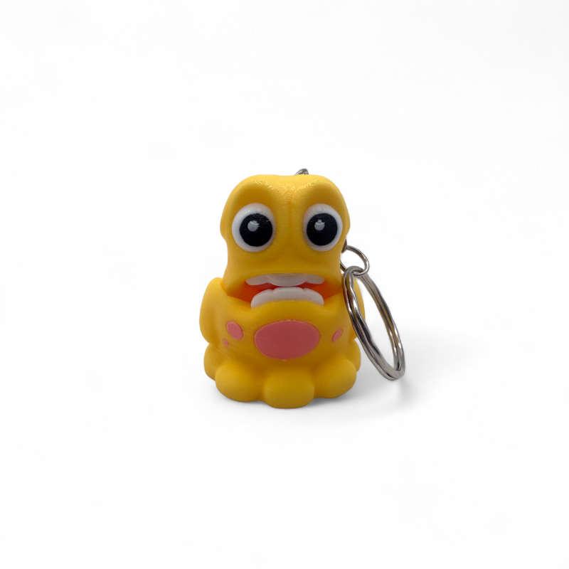 Брелок Flexi Gooey Monsters Жовтий – оригінальний 3D аксесуар для ключів