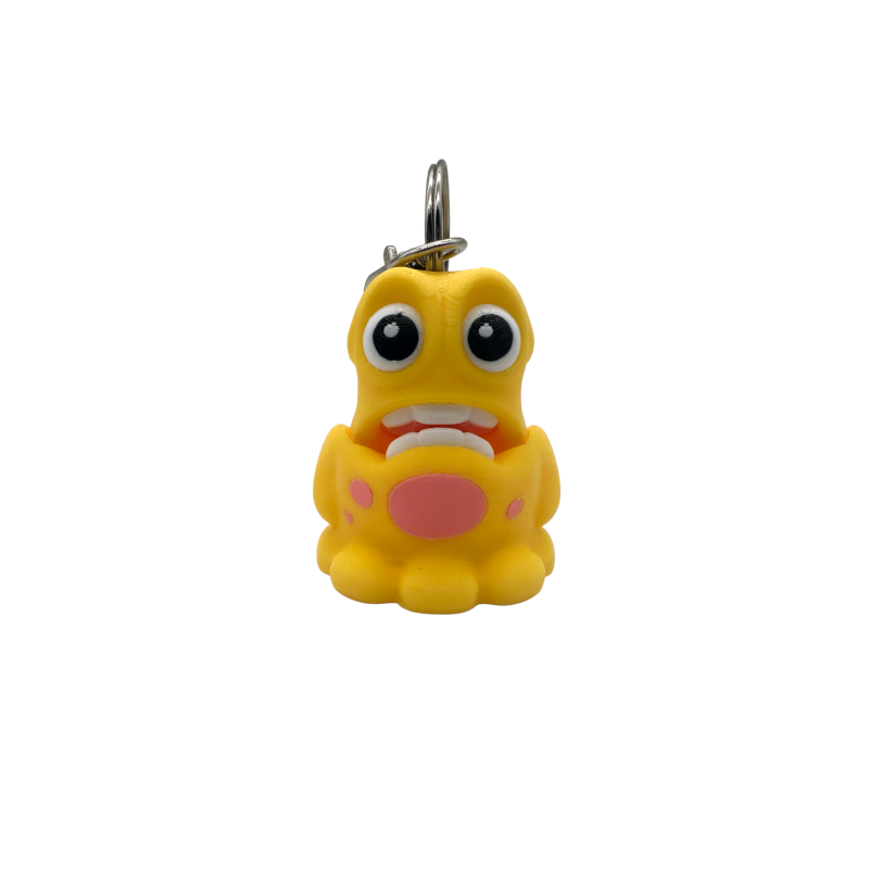 Брелок для рюкзака Flexi Gooey Monsters Желтый – оригинальный 3D аксессуар для рюкзака