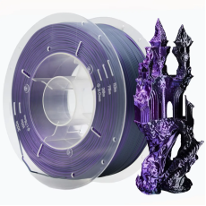 PLA Filament (пластик) для 3D принтера Creat3D Silk 1кг, 1.75мм, Чорний + Фіолетовий