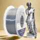 PLA Filament (пластик) для 3D принтера STing3D Silk 1кг, 1.75мм, Серебряный