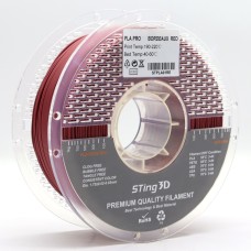 PLA Filament (plastic) for 3D printer STing3D PLA PRO 1kg, 1.75mm, Bordeaux Red
