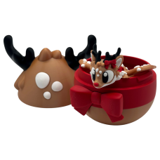 Игрушка в яйце Новогодний олененок | Праздничный подарок 3D фигурка | 3D-печать FDM