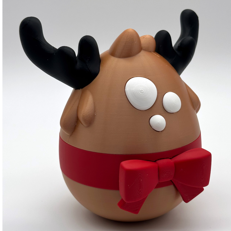 Іграшка в яйці Новорічне оленятко | Святковий подарунок | 3D фігурка | 3D-друк FDM Іграшка в яйці Новорічне оленятко | Святковий подарунок | 3D фігурка | 3D-друк FDM