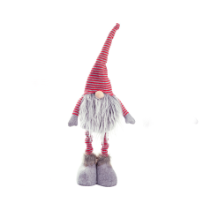 Christmas Gnome figurine with adjustable height for the Christmas tree 52 cm Gray