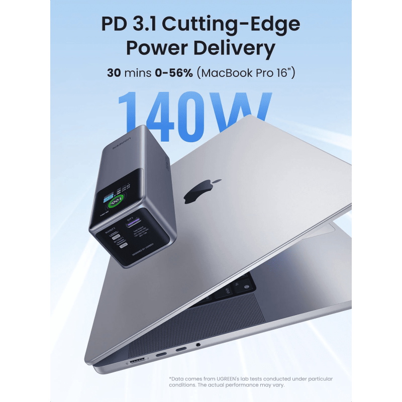 Внешний аккумулятор (павербанк) UGREEN Nexode Power Bank 25000mAh 200W with Smart Digital Display PB722/35525 Внешний аккумулятор (павербанк) UGREEN Nexode Power Bank 25000mAh 200W with Smart Digital Display PB722/35525