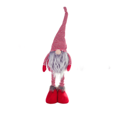 Christmas Gnome figurine with adjustable height for the Christmas tree 52 cm Red