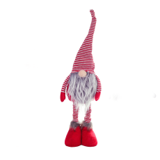 Christmas Gnome figurine with adjustable height for the Christmas tree 52 cm Red