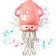 Интерактивная развивающая игрушка для детей Dancing Squid Танцующий кальмар осьминог с аккумулятором Розовый Интерактивная развивающая игрушка для детей Dancing Squid Танцующий кальмар осьминог с аккумулятором Розовый