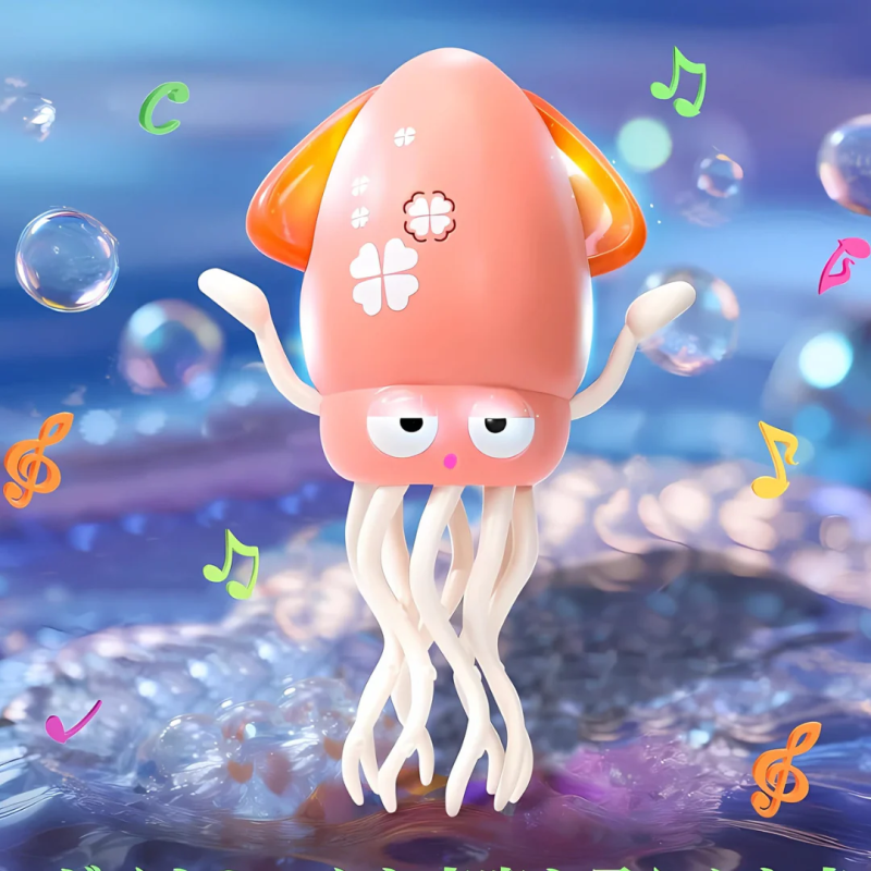 Интерактивная развивающая игрушка для детей Dancing Squid Танцующий кальмар осьминог с аккумулятором Розовый Интерактивная развивающая игрушка для детей Dancing Squid Танцующий кальмар осьминог с аккумулятором Розовый