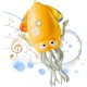 Интерактивная развивающая игрушка для детей Dancing Squid Танцующий кальмар осьминог с аккумулятором Желтая Интерактивная развивающая игрушка для детей Dancing Squid Танцующий кальмар осьминог с аккумулятором Желтая