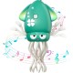 Интерактивная развивающая игрушка для детей Dancing Squid Танцующий кальмар осьминог с аккумулятором Зеленая Интерактивная развивающая игрушка для детей Dancing Squid Танцующий кальмар осьминог с аккумулятором Зеленая