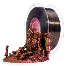 PLA Filament (пластик) для 3D принтера Ziro Tri-Color Silk PLA Steampunk 1кг, 1.75мм