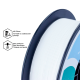 PLA Filament (пластик) для 3D принтера Ziro Matte White 1кг, 1.75мм