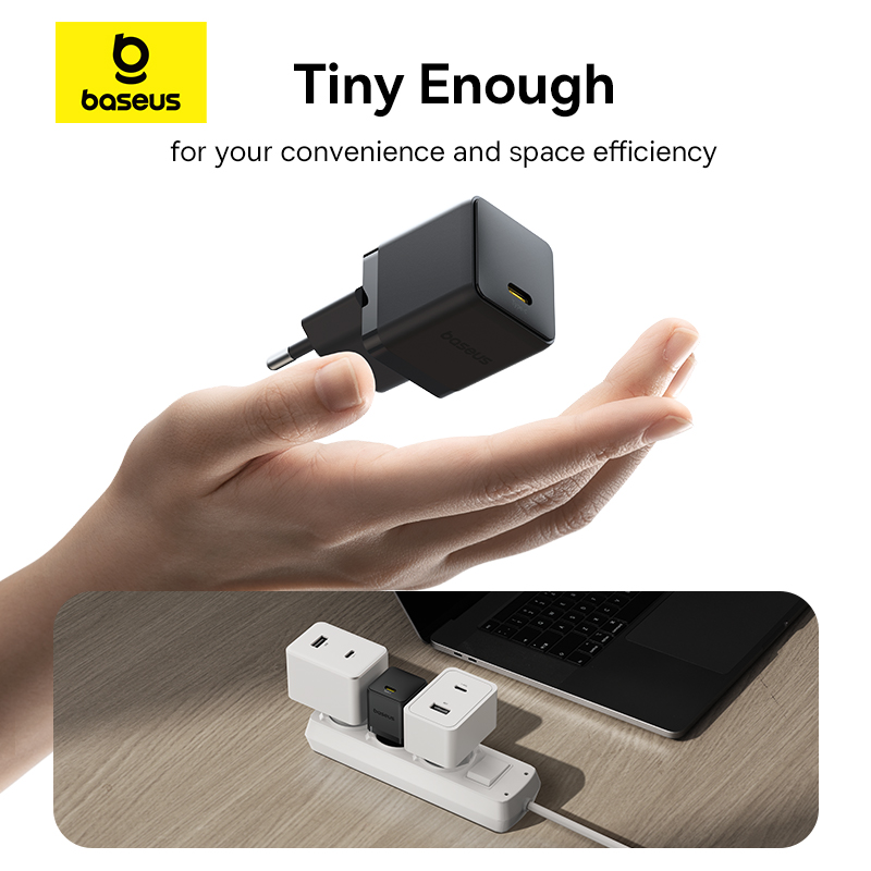 Мережевий зарядний пристрій Baseus Palm Fast Charger 20W USB-C Black