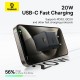 Мережевий зарядний пристрій Baseus Palm Fast Charger 20W USB-C Black