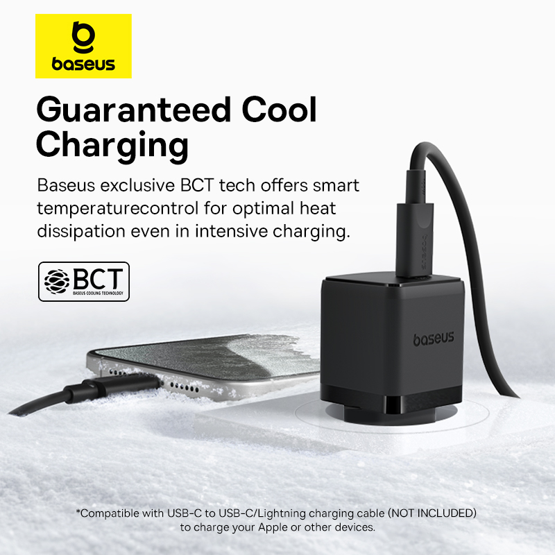 Мережевий зарядний пристрій Baseus Palm Fast Charger 20W USB-C Black