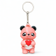 Keychain Teddy Bear with Heart Pink