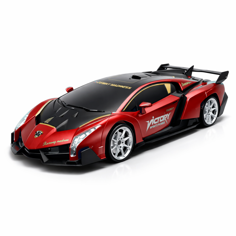 Трюкова машинка-трансформер Victory Infinity Power Car з парою та пультом Black + Red