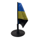 Настольный флаг Украины с гербом (Тризубом) на подставке 210х125 мм