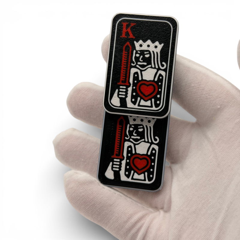 Магнітний фіджет-антистрес Red King (6 магнітів) — Тактильна іграшка 46х32 мм