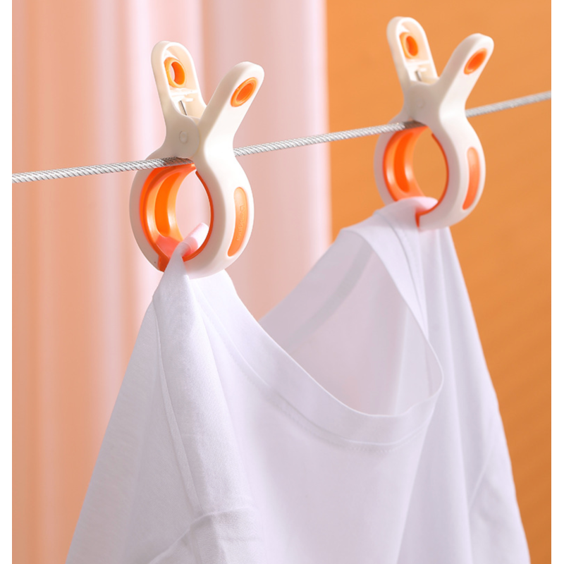 Большие пластиковые бельевые прищепки [5 шт] Зеленые