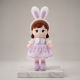 Soft doll with ears 45 cm Purple