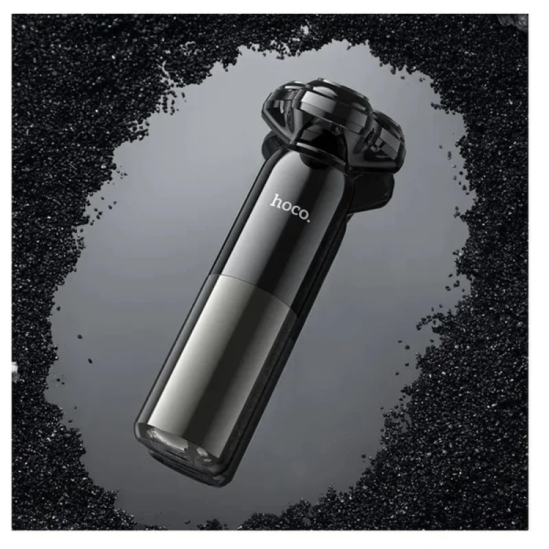 Electric Shaver HOCO HP35 600mAh with Three Blades and IPX7 Protection Black