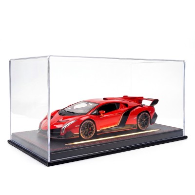 Модель автомобіля Lamborghini Veneno 1:24 з підсвіткою та функціональними деталями на п'єдесталі