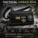 Youth Tactical Patch Shoulder Bag with 4 Pockets Black 716409 (No Patches)