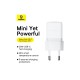 Мережевий зарядний пристрій Baseus Palm Fast Charger 1C 20W EU Moon White