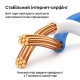 Cable patch cord UGREEN NW102 Cat 6 U/UTP Lan Flat Cable 15m (Black)