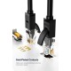 UGREEN NW102 Cat 6 U/UTP Lan Flat Cable Patch Cord 5m (Black)