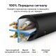 UGREEN NW102 Cat 6 U/UTP Lan Flat Cable Patch Cord 5m (Black)
