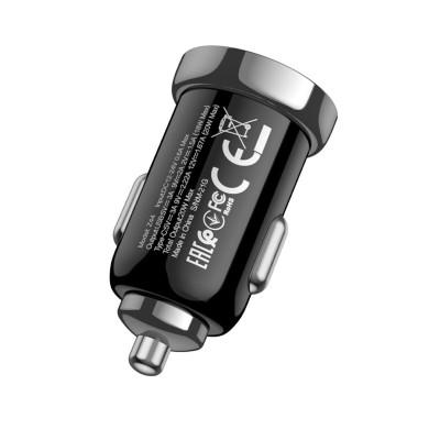 ОЗУ HOCO Z44 Leading PD20W+QC3.0 2xUSB (USB-A+Type-C) car charger Black