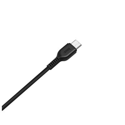 Кабель HOCO X20 USB to Type-C 3A, 2m, PVC, TPE connectors, Black