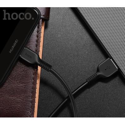 Кабель HOCO X20 USB для Type-C 3A, 2m, PVC, TPE connectors, Black