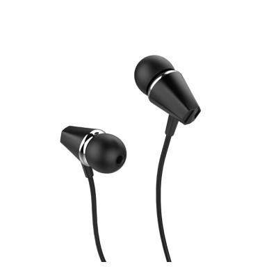 Навушники HOCO M34 Honor Music universal earphones з мікрофоном (3.5 мм mini-Jack) Чорні